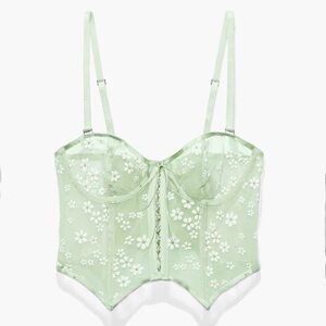SAVAGE X FENTY puff daisy bustier corset top